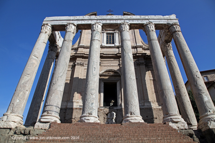 Rome, Forum Romanum, Temple of Antoninus and Faustina
